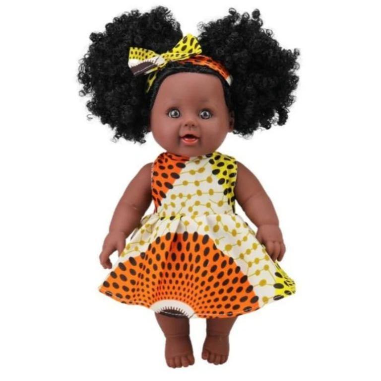 Poupée Fille Noire Fille Africaine Bébé Poupée pour Enfants âgés de 2 3 4 5  6 7 Ans Mode Jouer Poupée Reborn Bébé Jouet Poupée